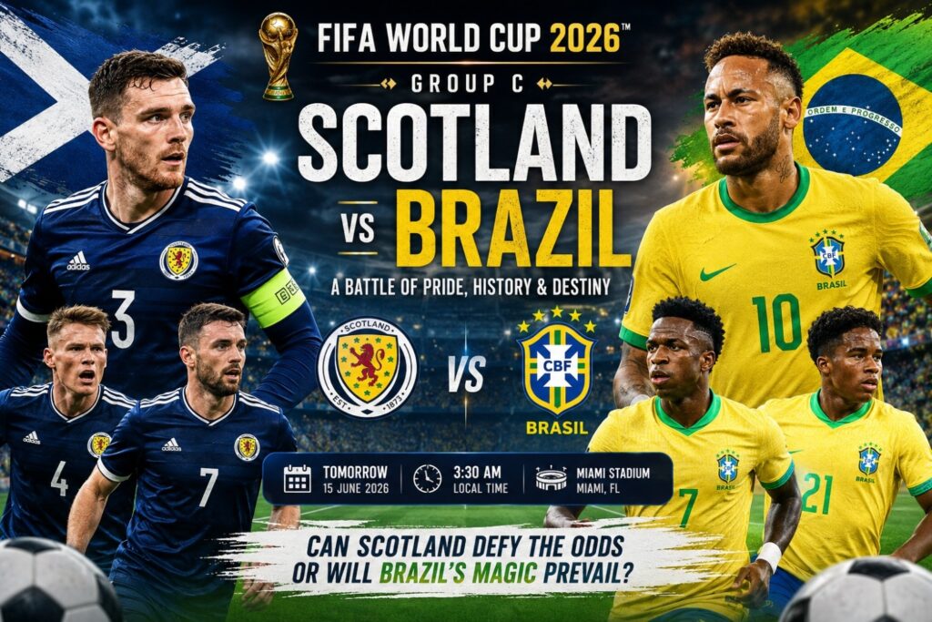 Current image: Scotland vs Brazil in FIFA World Cup 2026: Can the Brave Scots Shock the Five-Time Champions?