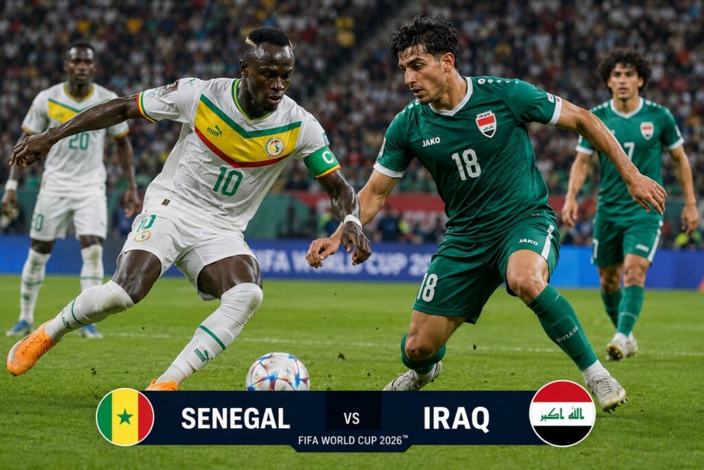 Current image: Senegal vs Iraq FIFA World Cup 2026 preview, team comparison, key players, records, score prediction, Toronto Stadium report, and Group I analysis. Complete FIFA World Cup 2026 coverage.