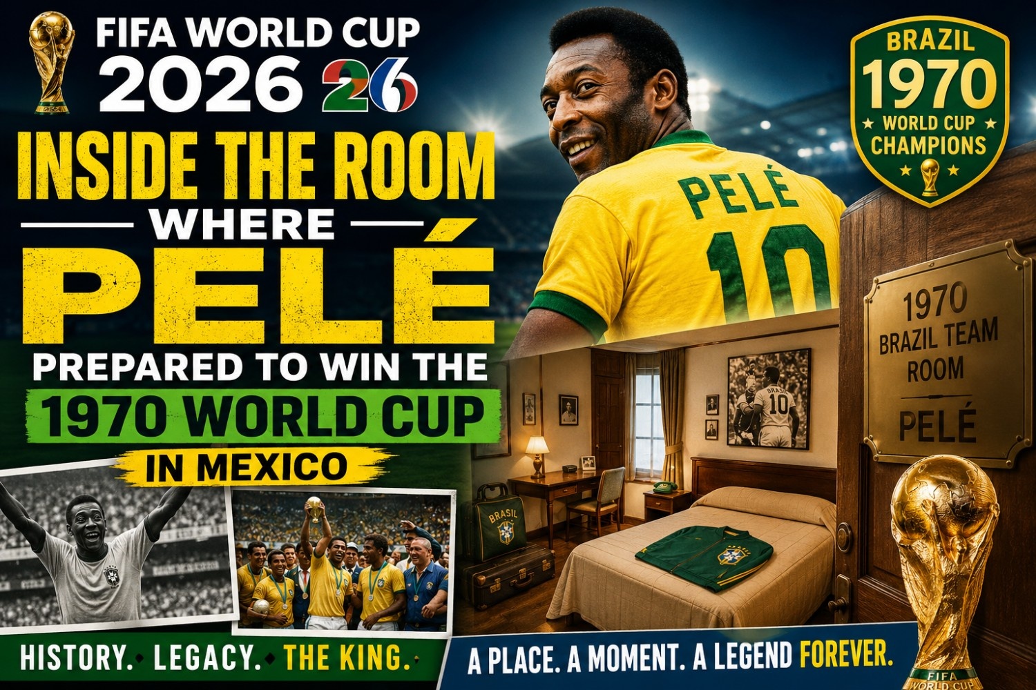 FIFA World Cup 2026: Inside the Legendary Room Where Pelé Prepared for Brazil’s Historic 1970 World Cup Triumph