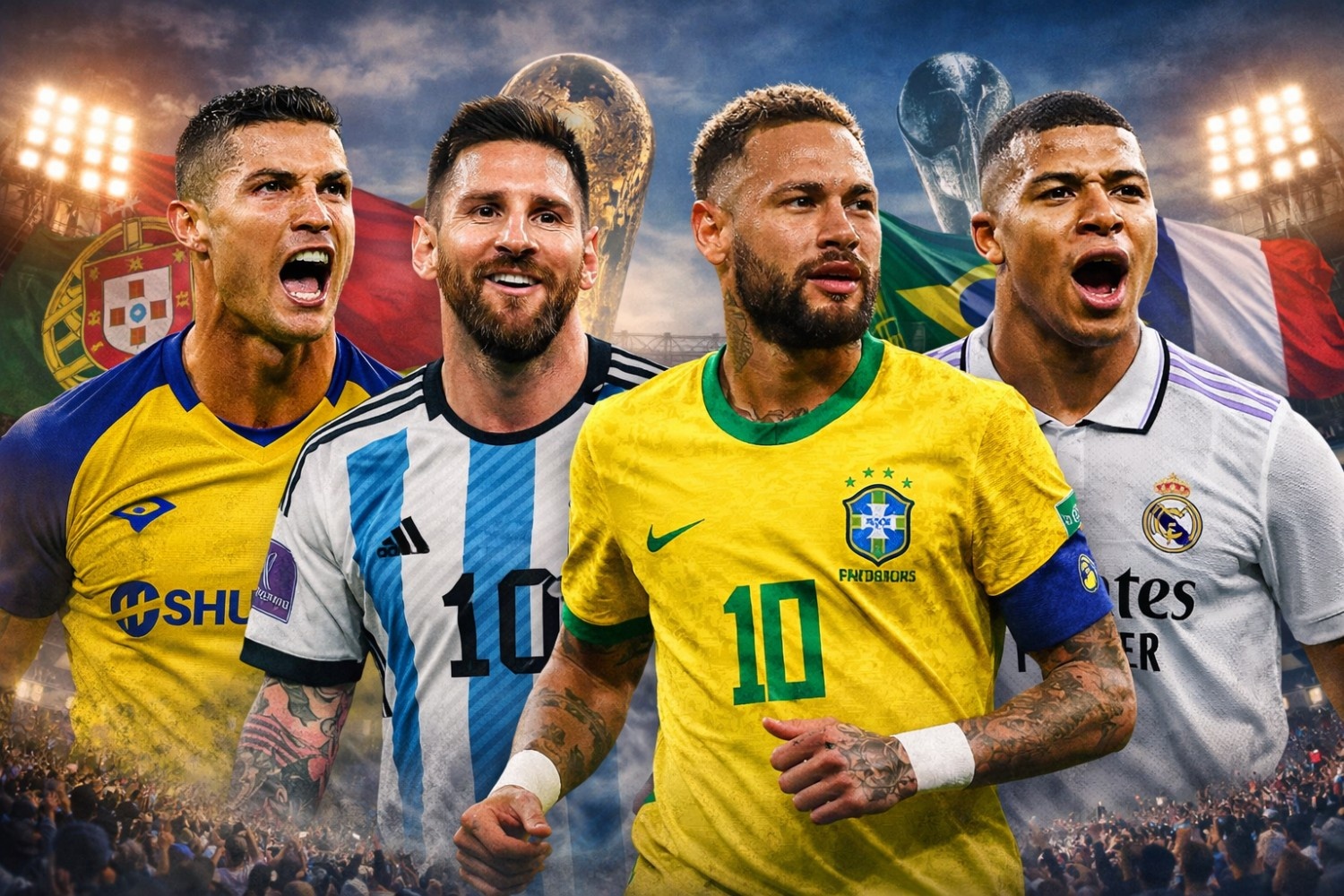 Cristiano Ronaldo vs Messi vs Neymar vs Mbappé: The Ultimate 2026 Football Comparison