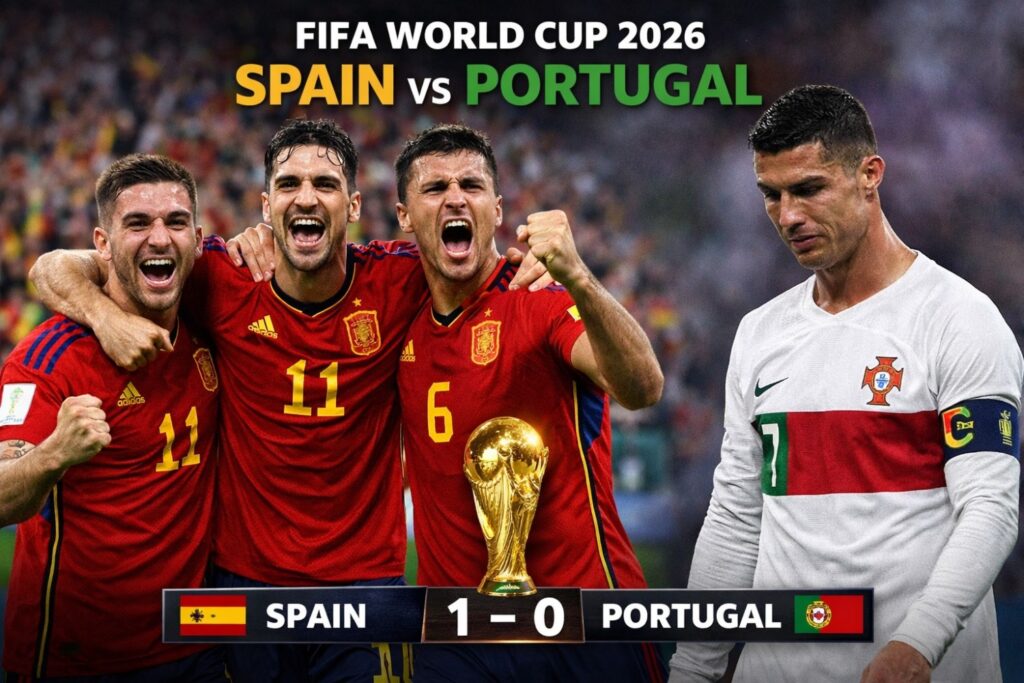 Current image: ⚽ Spain vs Portugal | FIFA World Cup 2026 Round of 16 | Match Report & Analysis