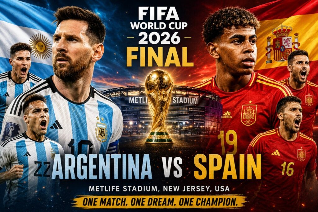 Current image: Argentina vs Spain FIFA World Cup 2026 Final: Complete Team Comparison, Head-to-Head, MetLife Stadium Record & Who Has the Edge?